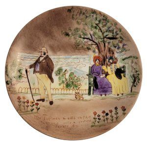 Rare Porzellanfabrik Arzberg Bayern Hand Painted Decorative Plate 7.5 Inches Mad